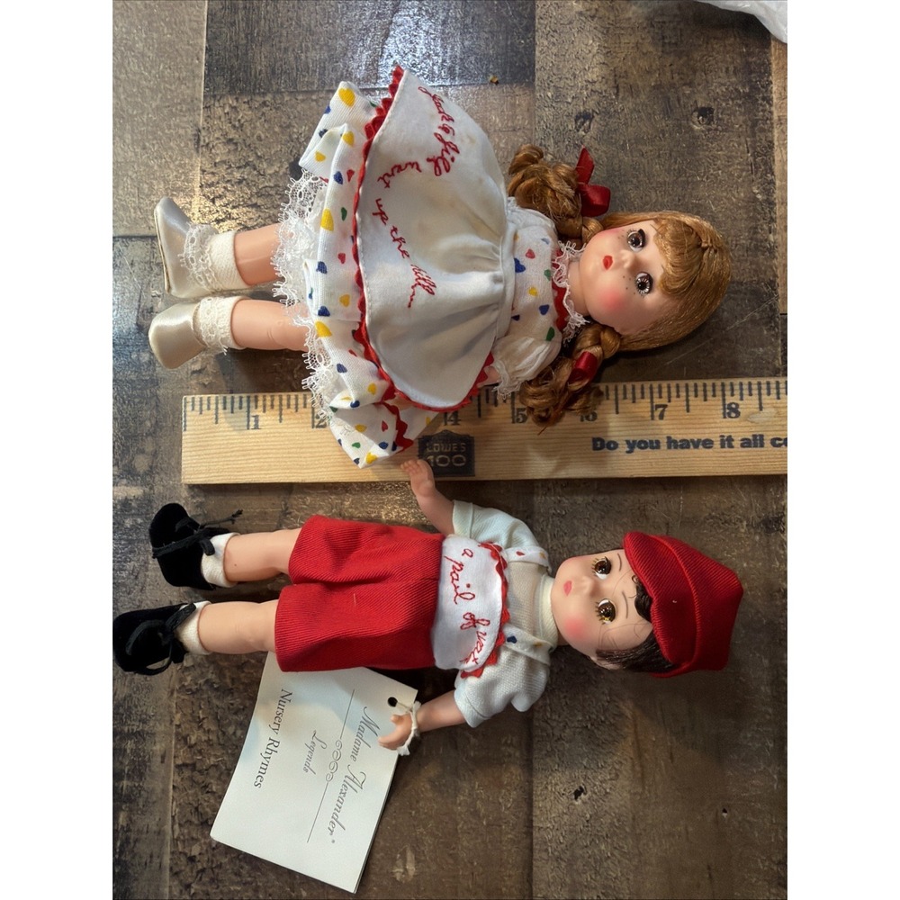Vintage Madame‎ Alexander Jack and Jill 8" Dolls Storyland Box Wear Stain 1987 - Picture 11 of 16